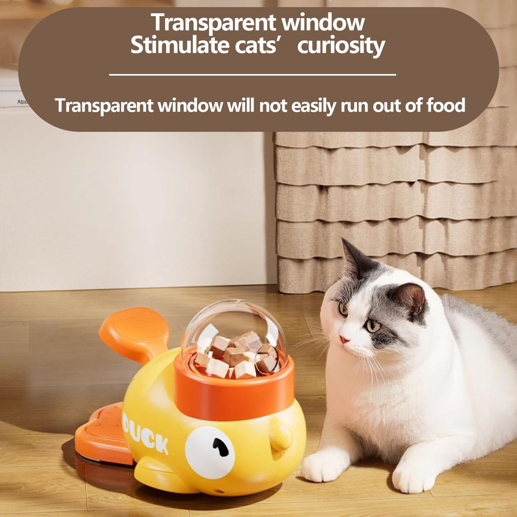 Duck-Shaped Slow-Feed Puzzle Dispenser for Dogs