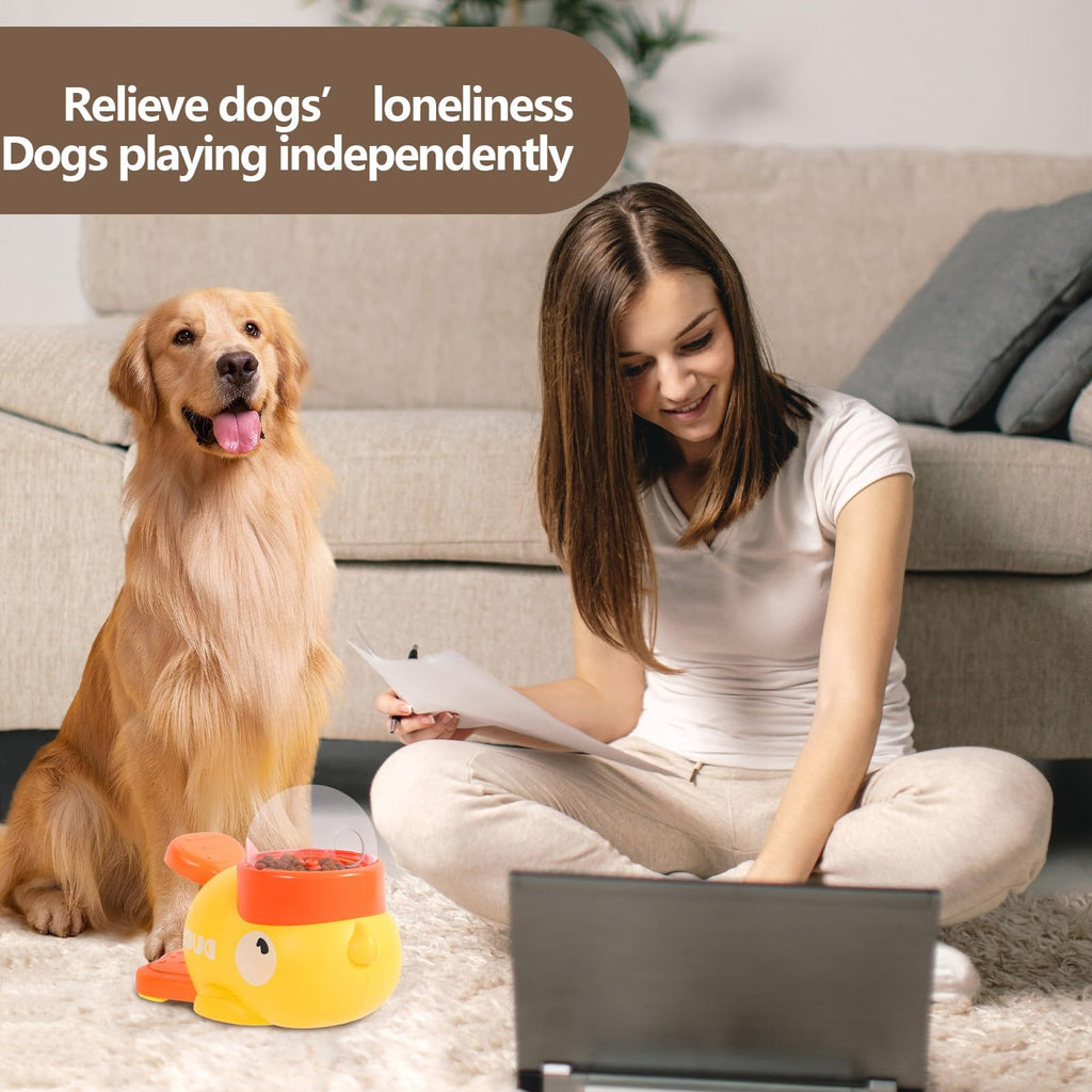 Duck-Shaped Slow-Feed Puzzle Dispenser for Dogs