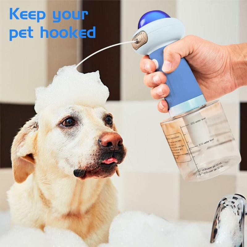 Electric Pet Foam Soap Dispenser for Bathing
