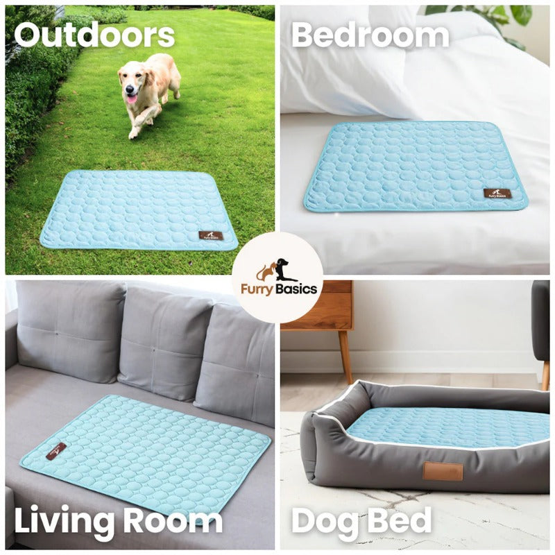 Portable Pet Cooling Mat – No Gel, No Freeze, Just Instant Relief