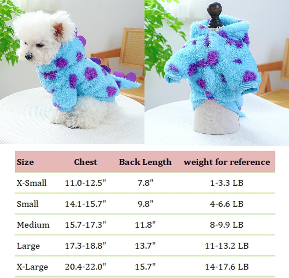 Cozy Dinosaur Pet Hoodie with Leash Attachment