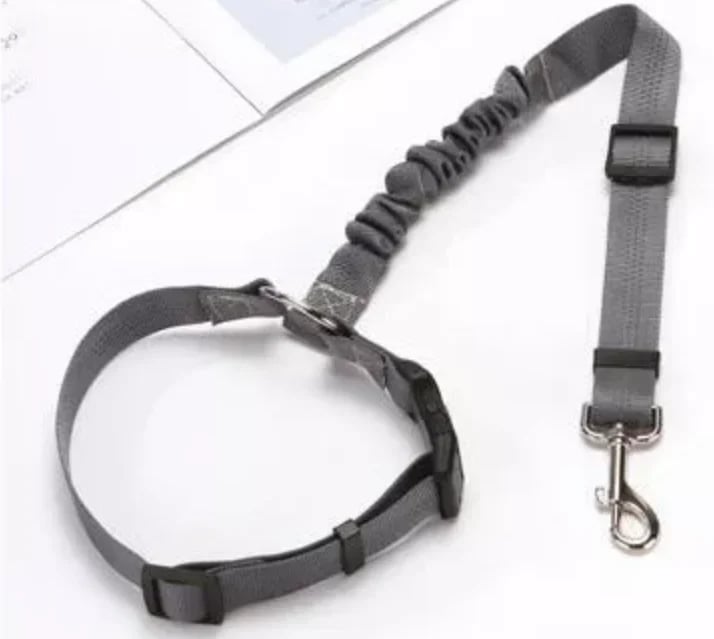 Adjustable Car Headrest Dog Leash – 2-in-1 Safety Harness & Travel Restraint
