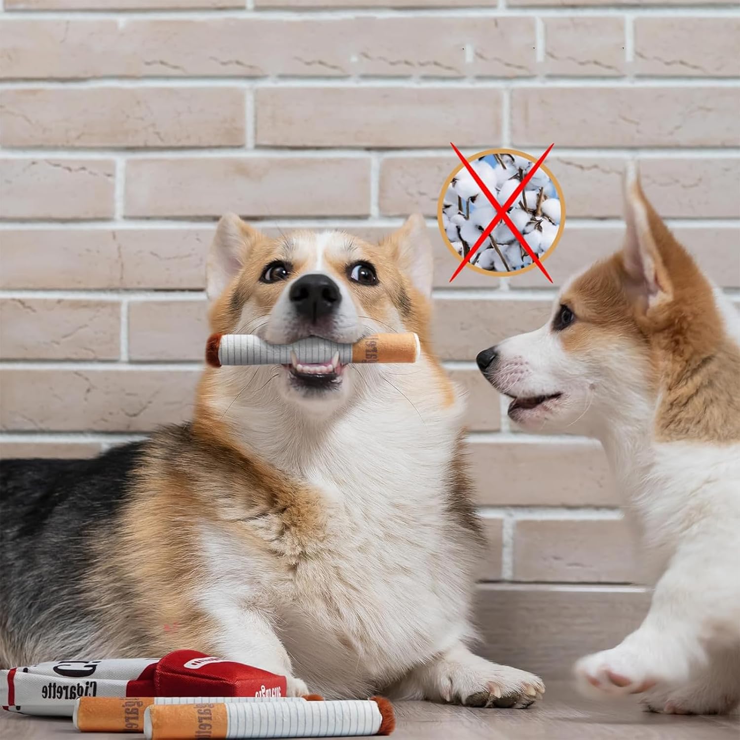 Cuddle Ciggy Plush Cigarette Dog Toy Set