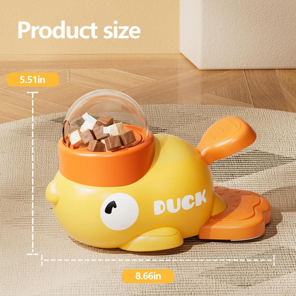 Duck-Shaped Slow-Feed Puzzle Dispenser for Dogs