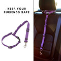 Adjustable Car Headrest Dog Leash – 2-in-1 Safety Harness & Travel Restraint