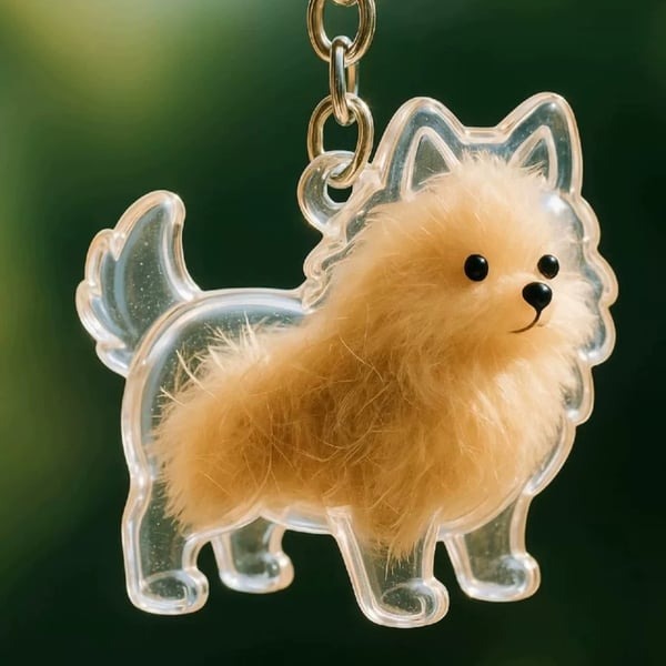 DIY Pet Fur Keepsake Keychain