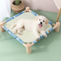 Natural Pine Wood Pet Hammock – Breathable & Elevated Bed for Cats and Small Dogs