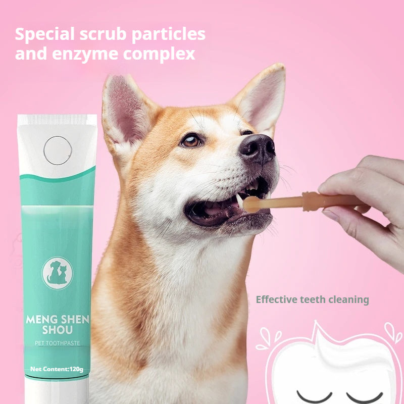 Enzymatic Pet Dental Care Kit with Soft Silicone Brushes
