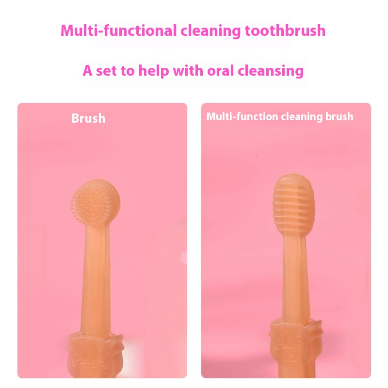 Enzymatic Pet Dental Care Kit with Soft Silicone Brushes